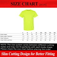 thumbnail image 2 of Hanes Hi Vis Essential Short Sleeve T-Shirt, Safety Orange and Green, Pack of 6, XL, 2 of 5
