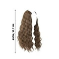 thumbnail image 2 of Long Wavy Mid Part Wig Women's Synthetic Curly Wig Natural Heat Big Base for Effortless Style and Versatile, 2 of 3