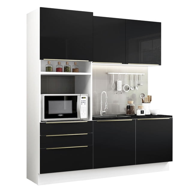 Cocina Integral Completa Modular Madesa Lux 180cm BN 01