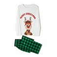 thumbnail image 3 of Fiomva Matching Christmas Pajamas for Family, Funny Holiday Cute Let It Snow Print Tops and Plaid Pants Xmas Sleepwear Pjs Set, 3 of 10