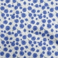 thumbnail image 1 of oneOone Cotton Silk Medium Blue Fabric Florals Sewing Fabric By The Yard Printed Diy Clothing Sewing Supplies 42 Inch Wide, 1 of 5