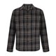 thumbnail image 4 of Blusa y camisa de manga larga con cuello vuelto para hombre, informal, con botones y bolsillos, camisa de manga larga a cuadros, abrigo de lino para hombre, 4 of 6
