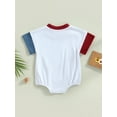 thumbnail image 4 of Coduop Independence Day Infant Baby Romper Short Sleeve Crew Neck Jumpsuit Newborn Bodysuits, 4 of 8