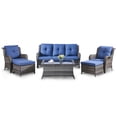 thumbnail image 2 of POCASSY 6 Piece Rattan Sofa Seating Group with Cushions, 2 of 8