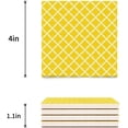 thumbnail image 3 of RYLABLUE Moroccan Yellow Set of 8 Coaster for Drinks, Absorbent Ceramic Stone Coasters Cup Mat with Cork Base for Home Kitchen Room Coffee Table Bar Decor, 3 of 4