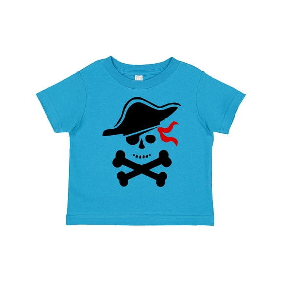 Inktastic Pirate Skull and Cross Bones Boys or Girls Toddler T-Shirt