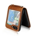 thumbnail image 6 of for Samsung Galaxy Z Flip 5 Wallet Case with Card Holder, Luxury PU Leather Protective Cover Removable Adjustable Shoulder Neck Strap Case for Samsung Galaxy Z Flip 5 Crossbody, Brown, 6 of 8