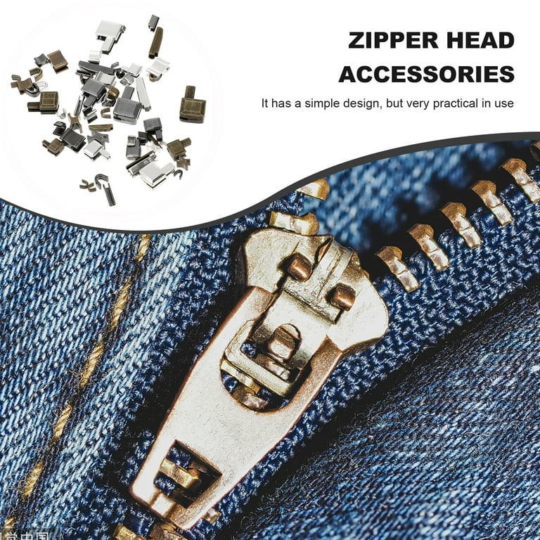 24 Sets Insertion Pin Zipper zipper bottom sliders replacement zipper kit