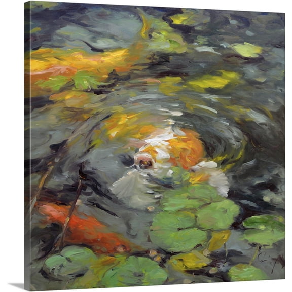 Great BIG Canvas | Chuck Larivey Premium Thick-Wrap Canvas entitled Golden Koi