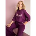 thumbnail image 3 of Roaman's Women's Plus Size Comfort+ Fleece Printed Sweatshirt, 3 of 3