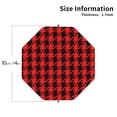 thumbnail image 3 of Lsque Retro red and Black Houndstooth Pattern 4" Drink Coasters Set of 6, Leather Absorbent Coasters, Table Coaster Set Decorative Coffee Cup Coasters Housewarming Gift,Octagon, 3 of 7
