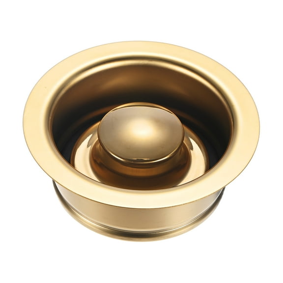 Uxcell 2-Pack Garbage Disposal Sink Flange for 3-1/2 Inch Standard Drain [Gold]