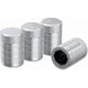 thumbnail image 1 of Tire Valve Stem Caps, Silver, 4 pcs/Pack, Anodized Aluminum Tire Valve Cap Set, Corrosion Resistant, Universal Stem Covers, 1 of 4