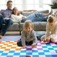 thumbnail image 7 of Arogan Checkered Area Rug for Living Room Bedroom Washable Rug, Multicolour,5' x 7', 7 of 7