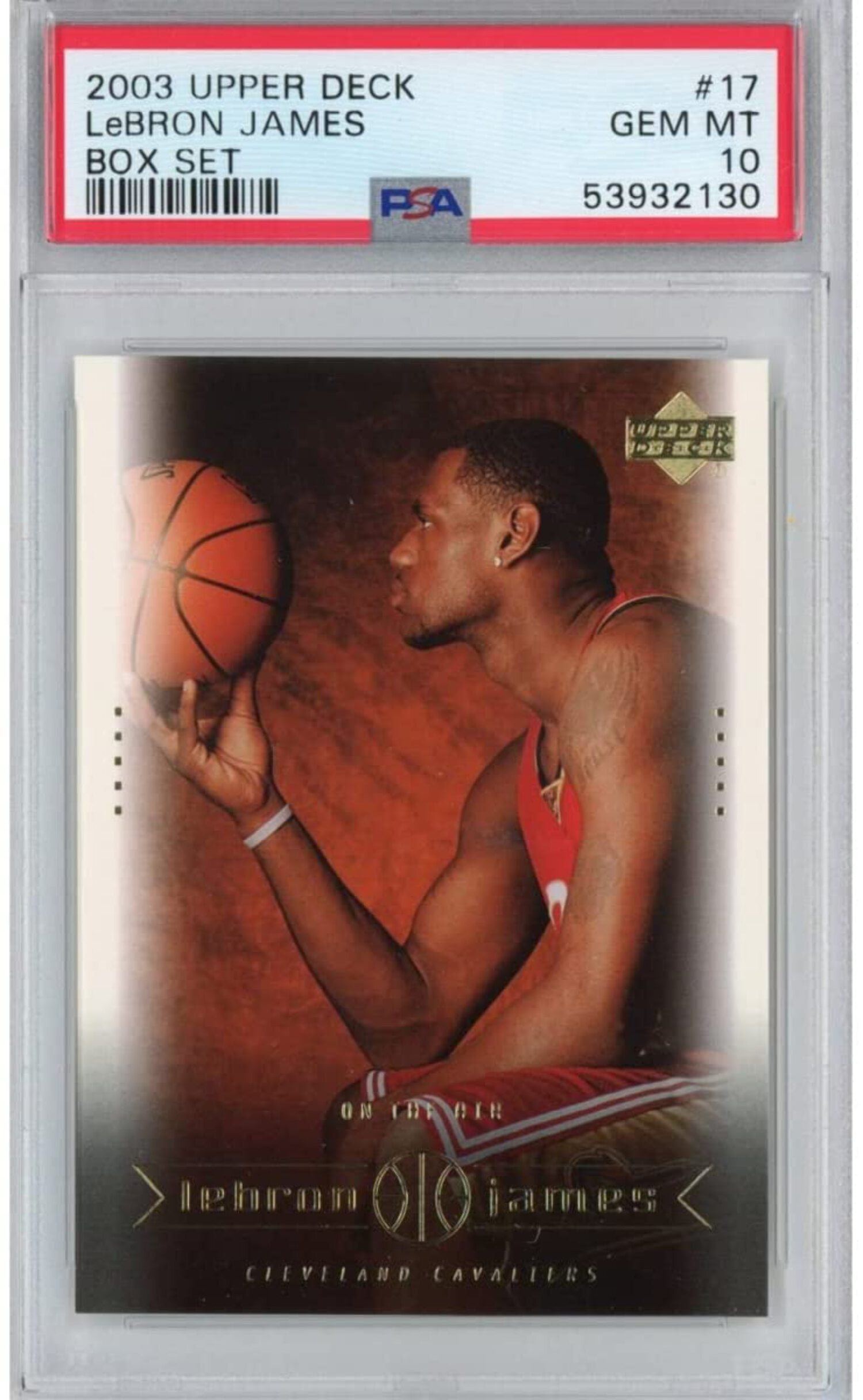 Graded 2003-04 Upper Deck LeBron James #24 Box Set Rookie RC