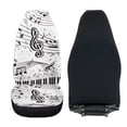 thumbnail image 4 of Uorisanigo Car Seat Covers 2pcs High Back Front Seat Cushion Covers Auto Interior Accessories Universal Piano Music Character Print Driver Seats Cover for Women Men, All Weather Protection, 4 of 7