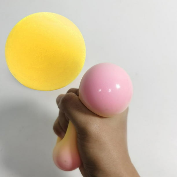 Juguetes de descompresión Hugo Estrés Sensorial EVA portátil Suave Apretón de manos 6cm amarillo
