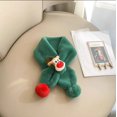 thumbnail image 1 of Children's Scarf Winter Warm Baby Plush Bib Thick Boys And Girls Windproof Bib Cute Christmas Deer Scarf Winter Baby Clothing, 1 of 4
