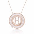 thumbnail image 1 of A-Z Alphabet Pendant Necklaces Charms Women Initial Letter Chain Necklace, 1 of 9