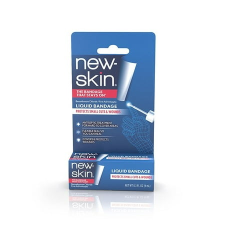 Skin Liquid Bandage, First Aid Liquid Antiseptic, Over 50 Applications, 0.3 Fluid Ounce