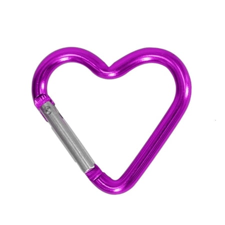 CEORPER Heart Carabiner Clip Spring Snap Hook for Camping Hiking Fishing Dog leashes