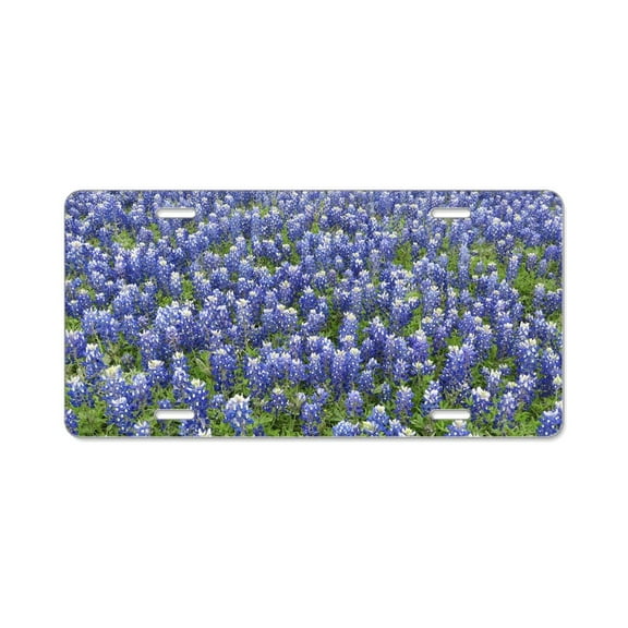 CafePress - Bluebonnets - Aluminum License Plate, Front License Plate, Vanity Tag