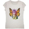 Rainbow Butterfly Unicorn Kitten Youth Girls T Shirt Birthday Cake YLG