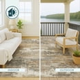 thumbnail image 4 of Addison Rugs Chantille Indoor/Outdoor Transitional Abstract Khaki Machine Washable Rectangle Rug, 3' x 5', 4 of 8
