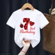 thumbnail image 5 of Camiseta divertida de algodón con mariquita roja y números del 1 al 10 para niños, regalo de cumpleaños, ropa Harajuku para niños y niñas, camiseta de manga corta de verano para bebés, 5 of 5