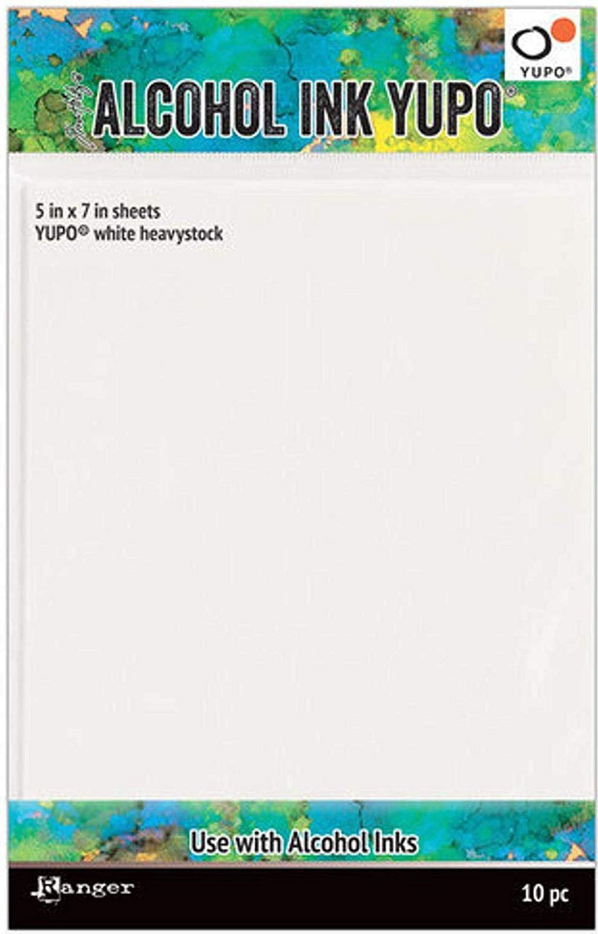 Tim Holtz Bundle of 3 Packages of Yupo Paper, White Heavystock, White Cardstock, Translucent Sheets, 10 (5x7) Sheets Each Package