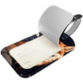 thumbnail image 2 of Square 2Pack PU Leather Fox Cruise Luggage Tag with Privacy Cover and Name ID Tag for Travel Handbags Backpacks Luggage Tags, 2 of 6