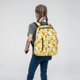 thumbnail image 5 of Naloa Lilies Flowers Print Lightweight DayBackpack Suitable for school, work, shopping, travel, etc., 5 of 5