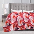 thumbnail image 6 of Flamingo Blanket for Women Men, Cute Flamingo Themed Design Printed Throw Blankets for Teens Adults Lap, Couch Bed, Warm Soft Cozy Blanket, 60"x 80", 6 of 6