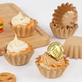 thumbnail image 6 of Caperci Heavy-Duty Natural Cupcake Liners - 200 Count Grease-Resistant Baking Cups, Odorless, No Pan Needed, Easy Release​(Natural), 6 of 9
