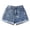 Blue, variant on Girls Shorts,Casual Shorts Loose Fit Denim Thin Stretch Summer Style Clothing Kids Shorts for Fashionable Comfort,Shorts for Girls,Light Blue,11-12 Years
