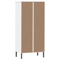 thumbnail image 5 of vidaXL Adult Standard Bookcase with 2 Drawers White 60x35x128.5 cm Solid Wood OSLO, 5 of 5