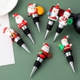 thumbnail image 3 of HomeLife Leak-proof Christmas Wine Stopper Food Grade Creative Cartoon Fresh-keeping Santa Claus Wine Bottle Plug Party Supplies, 3 of 12