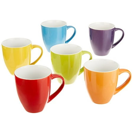 Bruntmor 16 Ounce Ceramic Coffee Mugs Large Solid Set Of 6 Bruntmor 16 Ounce Ceramic Coffee Mugs Large Solid Set Of 6