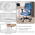 thumbnail image 4 of ZUXONGSY Butterfly Office Chair Cover Set of 2 Piece Desk Chair Covers Slipcover Stretchable Computer Chair Protector with Elastic Bands Furniture Protector Gifts for Women Men, 4 of 7