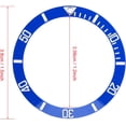 thumbnail image 3 of HUGFEGWE Watch Insert Loop, Watch Bezel, 4 Colors New Ceramic Watch Wristwatch Bezel Insert Loop Replacement Parts (Blue) U2537-26575, 3 of 8
