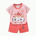 thumbnail image 4 of UAYOTSE Unisex Toddler Baby Pajamas Short Sleeve Soft Breathable 2-Piece Set Cute Jammies Loungewear Dailywear for Spring Summer Boys Girls,Sizes 18-24 Months, 4 of 4