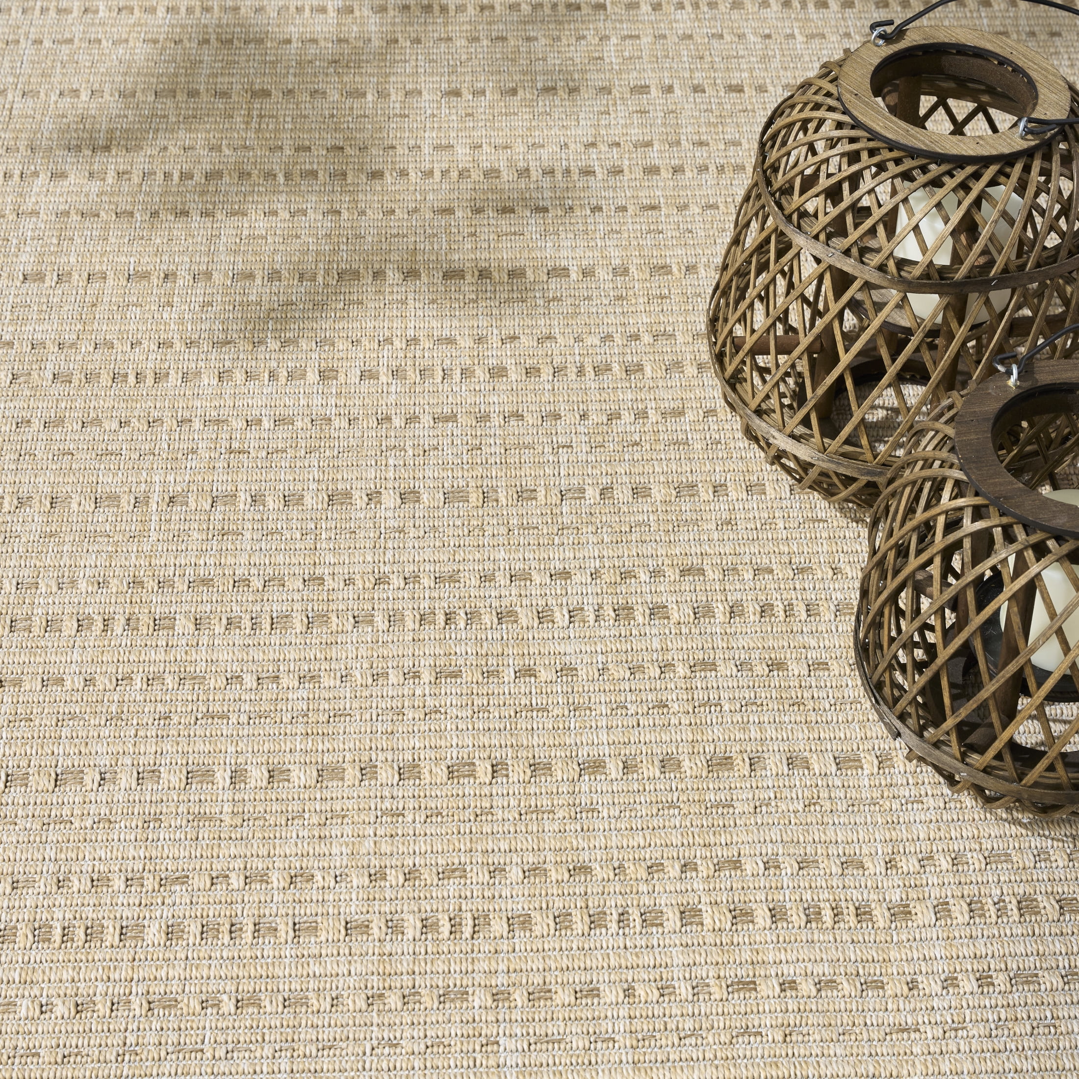 Nourison Tulum 8' x 10' Cream Outdoor Rug