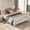 02,white, variant on TimberVibe Studio Twin White Solid Wood Bed Frame with Slats Support, Headboard & Footboard, No Box Spring Needed, Easy Assembly