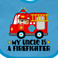 thumbnail image 4 of Inktastic Fireman Uncle is a Firefighter Boys or Girls Baby Bib, 4 of 4
