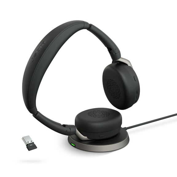 Jabra Evolve2 65 Flex - USB-A MS Stereo (Wireless Charging) Wireless Headset / Music Headphones