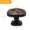 thumbnail image 4 of 4 Pcs Cabinet Handle Drawer Pulls Christmas Night Knobs with Screws Square Furniture Office Cabinet Knob Decoration, 4 of 7