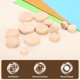 thumbnail image 3 of Uxcell 16 Pcs Discos de Madera, 1-9/16" Diámetro 2/5" Grosor Círculos de Madera Sin Terminar Discos en Blanco Fichas de Madera Monedas Rodajas de Madera para Manualidades DIY Pintura, 3 of 6