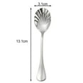 thumbnail image 5 of YFind Shell-shaped Stainless Steel Long Handle Spoon Restaurant Dessert Spoon,silver, 5 of 10