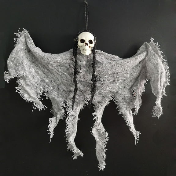 QTBIUQ Little Hanging Ghosts and Phantom Ornaments, Essential Decoration Props for The Ghost Festival Gray