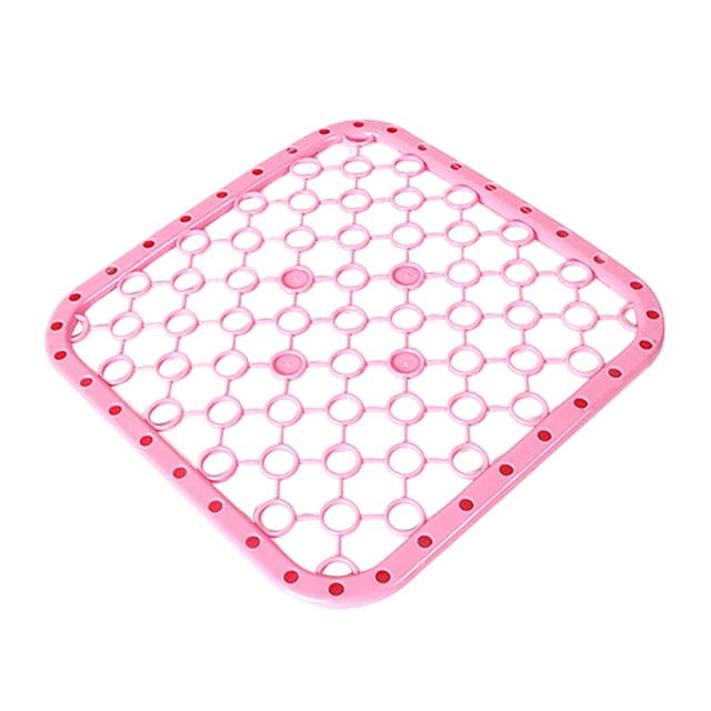 Coasters, Tyeign Plastic Kitchen Sink Protector Draining Mat Deluxe Anti-Slip Scratch Cup Mats for Table Cup Mat for Table Coasters for Drinks Coasters Cup Mat for Desk Coasters for Desk Pink